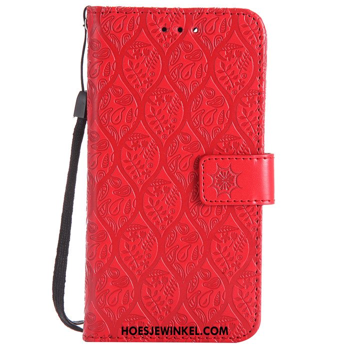 Huawei Y6 2018 Hoesje Clamshell Mobiele Telefoon Anti-fall, Huawei Y6 2018 Hoesje Grijs Reliëf