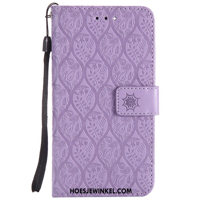 Huawei Y6 2018 Hoesje Clamshell Mobiele Telefoon Anti-fall, Huawei Y6 2018 Hoesje Grijs Reliëf