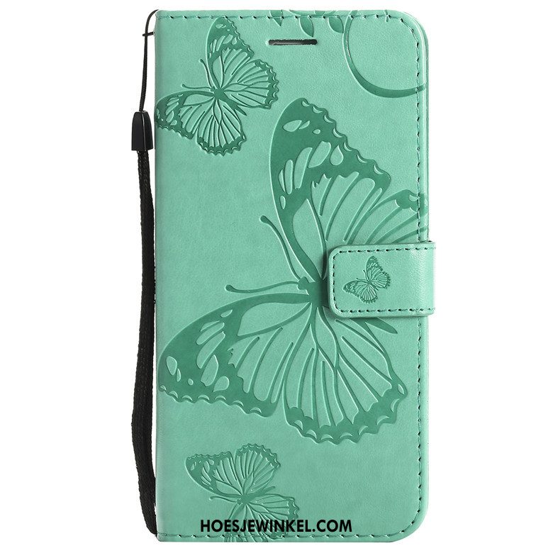 Huawei Y6 2018 Hoesje Folio Donkerblauw Hoes, Huawei Y6 2018 Hoesje Anti-fall Bescherming