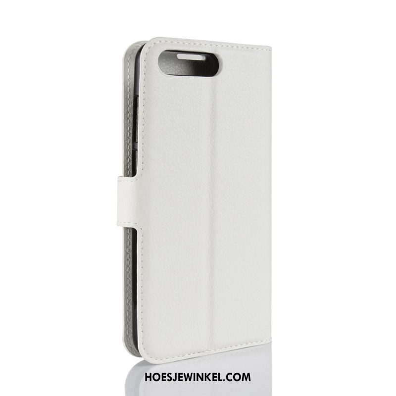 Huawei Y6 2018 Hoesje Folio Portemonnee Licht, Huawei Y6 2018 Hoesje Rood Mobiele Telefoon