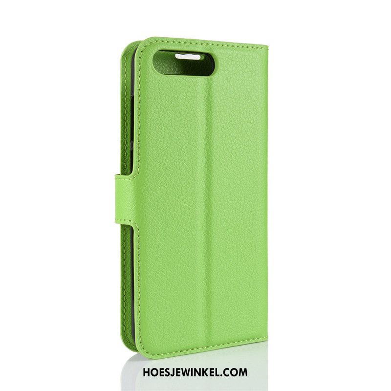 Huawei Y6 2018 Hoesje Folio Portemonnee Licht, Huawei Y6 2018 Hoesje Rood Mobiele Telefoon