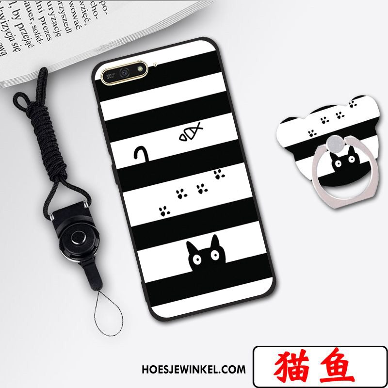 Huawei Y6 2018 Hoesje Licht Mobiele Telefoon Hoes, Huawei Y6 2018 Hoesje Hanger Bescherming