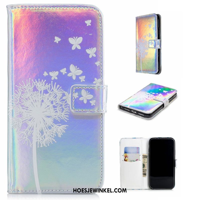 Huawei Y6 2018 Hoesje Mobiele Telefoon Blauw Hoes, Huawei Y6 2018 Hoesje Ondersteuning Ster