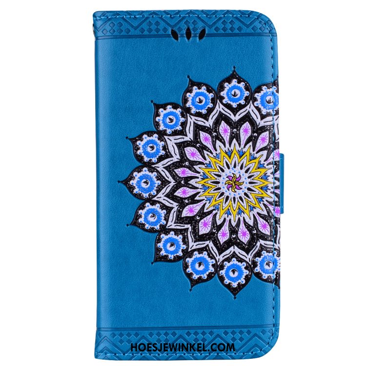 Huawei Y6 2018 Hoesje Mobiele Telefoon Hoes Anti-fall, Huawei Y6 2018 Hoesje Ster Bloemen Braun