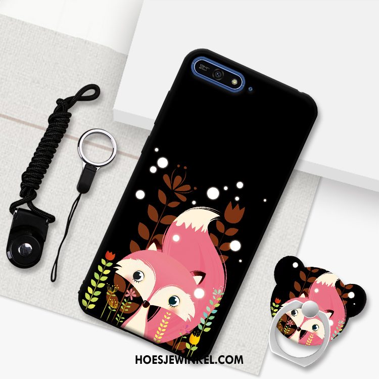 Huawei Y6 2018 Hoesje Mobiele Telefoon Hoes Purper, Huawei Y6 2018 Hoesje Bescherming