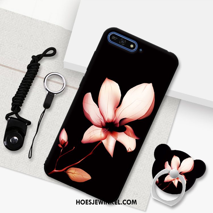 Huawei Y6 2018 Hoesje Mobiele Telefoon Hoes Purper, Huawei Y6 2018 Hoesje Bescherming