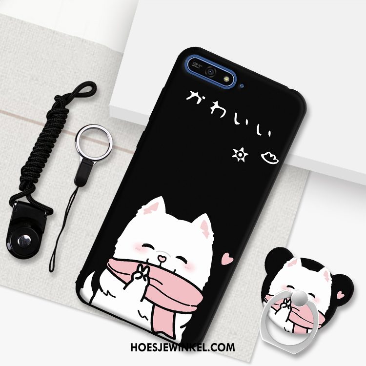 Huawei Y6 2018 Hoesje Mobiele Telefoon Hoes Purper, Huawei Y6 2018 Hoesje Bescherming