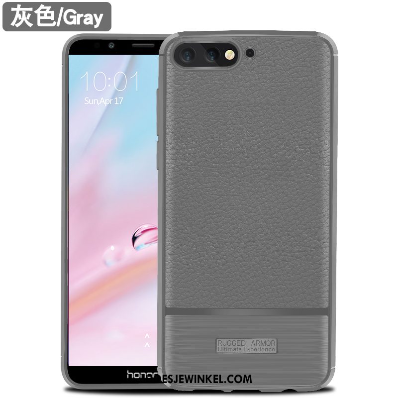 Huawei Y6 2018 Hoesje Patroon Soort Aziatische Vrucht Zwart, Huawei Y6 2018 Hoesje Zacht Bescherming