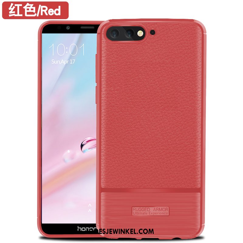 Huawei Y6 2018 Hoesje Patroon Soort Aziatische Vrucht Zwart, Huawei Y6 2018 Hoesje Zacht Bescherming