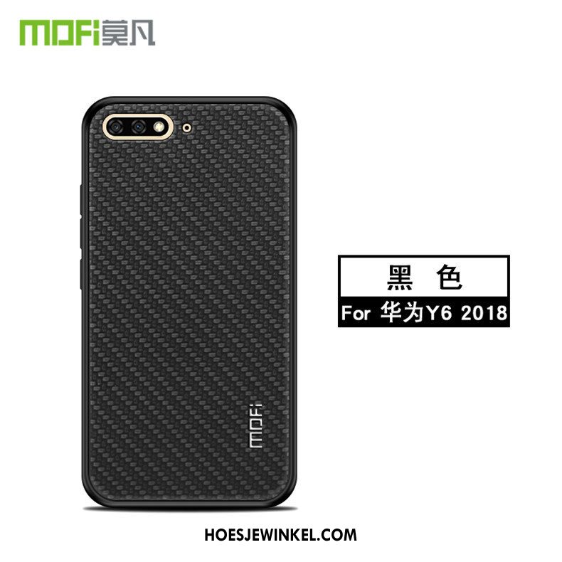 Huawei Y6 2018 Hoesje Siliconen Hemming Mobiele Telefoon, Huawei Y6 2018 Hoesje Bescherming Hoes Braun