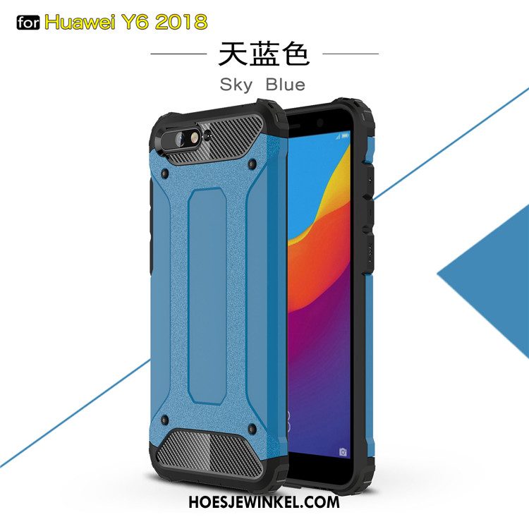 Huawei Y6 2018 Hoesje Siliconen Mobiele Telefoon Anti-fall, Huawei Y6 2018 Hoesje All Inclusive Dikke