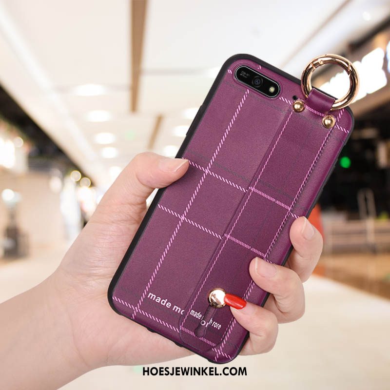 Huawei Y6 2018 Hoesje Trend Zacht Trendy Merk, Huawei Y6 2018 Hoesje Bescherming Siliconen