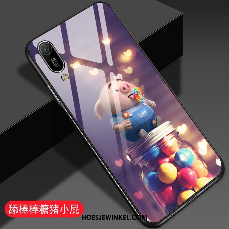 Huawei Y6 2019 Hoesje Bescherming Glas Spotprent, Huawei Y6 2019 Hoesje Mooie Mobiele Telefoon