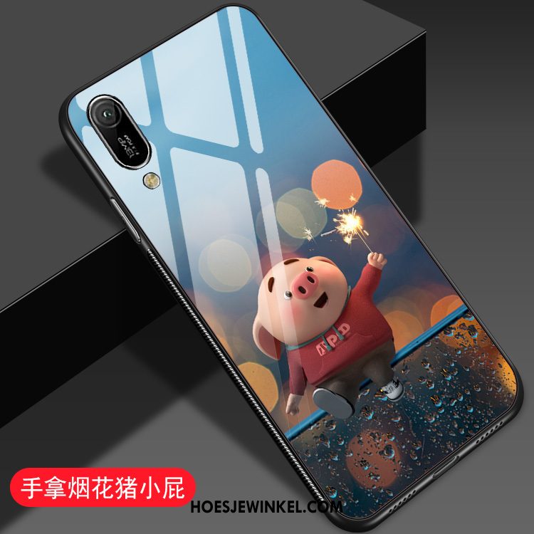 Huawei Y6 2019 Hoesje Bescherming Glas Spotprent, Huawei Y6 2019 Hoesje Mooie Mobiele Telefoon