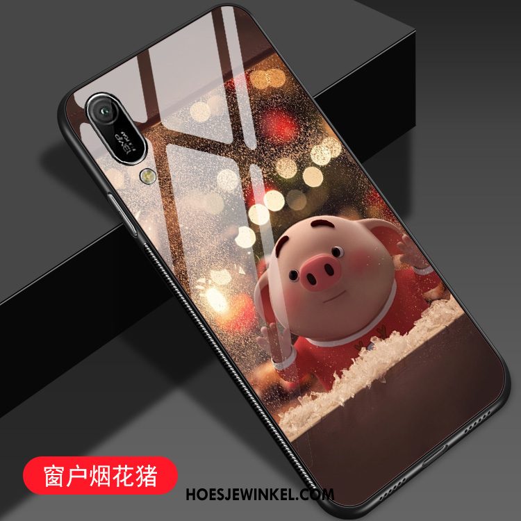 Huawei Y6 2019 Hoesje Bescherming Glas Spotprent, Huawei Y6 2019 Hoesje Mooie Mobiele Telefoon