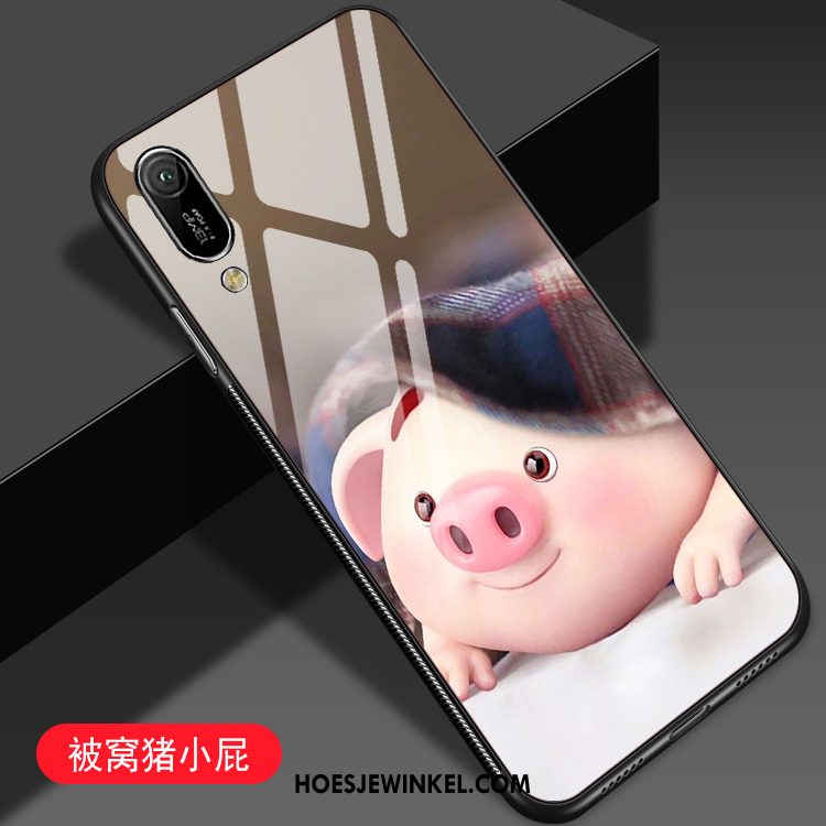 Huawei Y6 2019 Hoesje Bescherming Glas Spotprent, Huawei Y6 2019 Hoesje Mooie Mobiele Telefoon