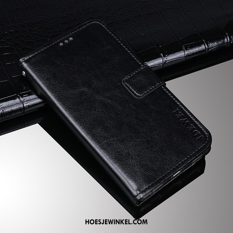 Huawei Y6 2019 Hoesje Bescherming Leren Etui Hoes, Huawei Y6 2019 Hoesje Mobiele Telefoon Anti-fall