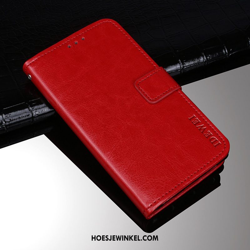 Huawei Y6 2019 Hoesje Bescherming Leren Etui Hoes, Huawei Y6 2019 Hoesje Mobiele Telefoon Anti-fall