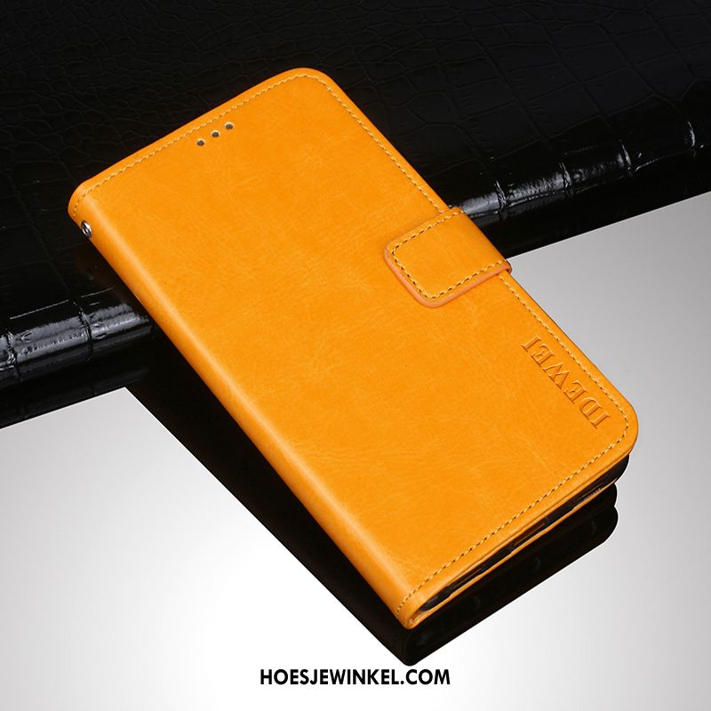 Huawei Y6 2019 Hoesje Bescherming Leren Etui Hoes, Huawei Y6 2019 Hoesje Mobiele Telefoon Anti-fall