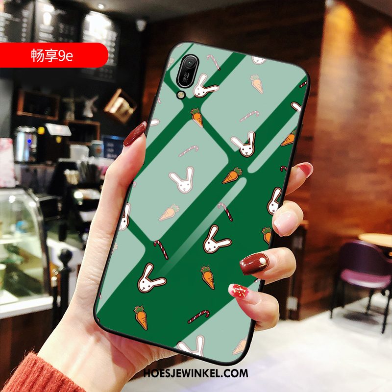 Huawei Y6 2019 Hoesje Geel Pas All Inclusive, Huawei Y6 2019 Hoesje Hard Bescherming