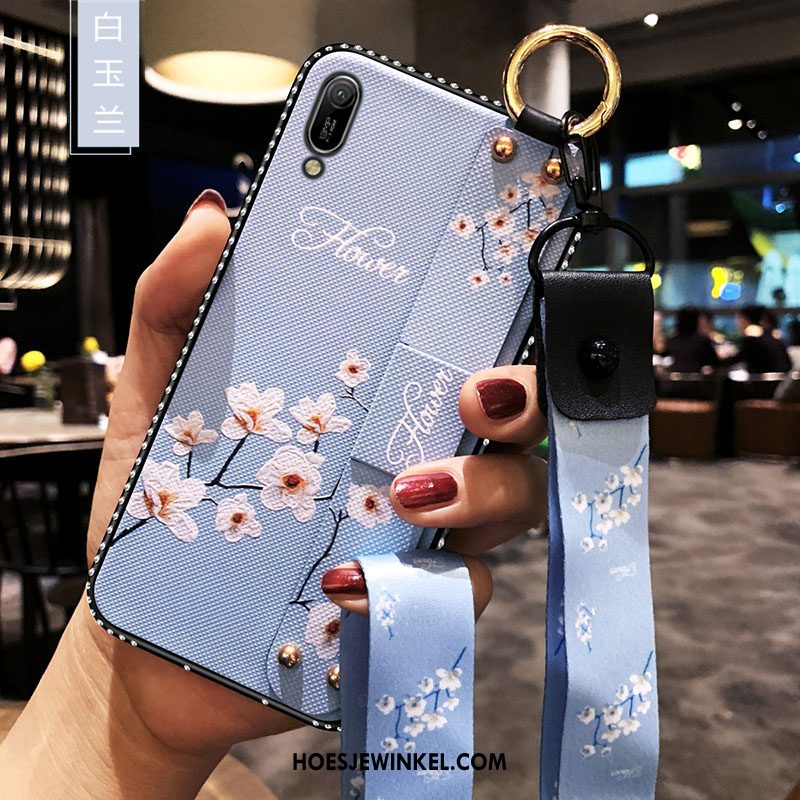 Huawei Y6 2019 Hoesje Hoes Trend Wit, Huawei Y6 2019 Hoesje Bescherming All Inclusive