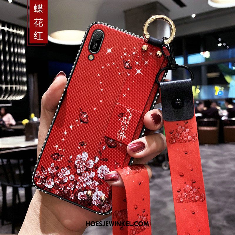 Huawei Y6 2019 Hoesje Hoes Trend Wit, Huawei Y6 2019 Hoesje Bescherming All Inclusive