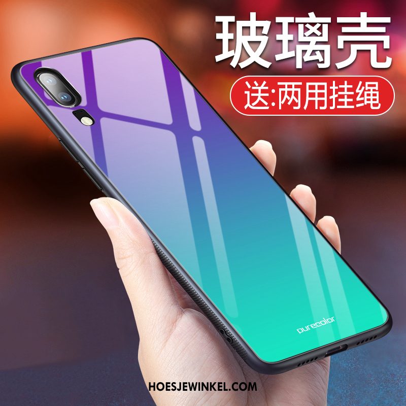 Huawei Y6 2019 Hoesje Kleurverloop Mobiele Telefoon Siliconen, Huawei Y6 2019 Hoesje Bescherming Anti-fall