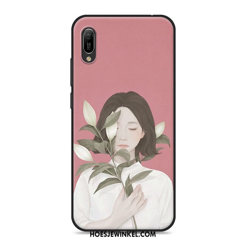 Huawei Y6 2019 Hoesje Mobiele Telefoon Vers Blauw, Huawei Y6 2019 Hoesje Mini Kunst