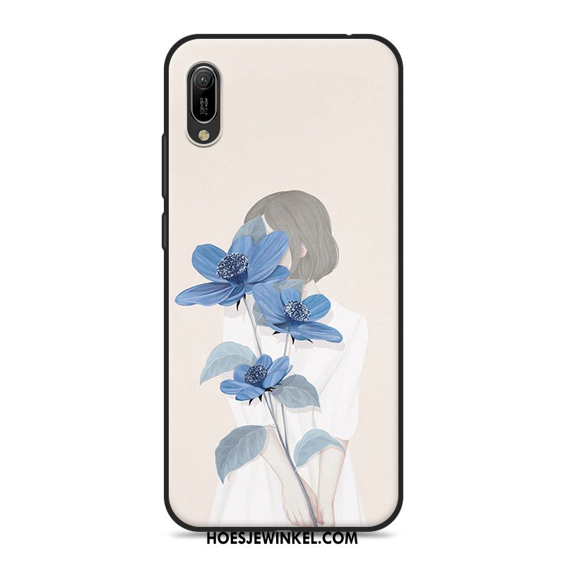 Huawei Y6 2019 Hoesje Mobiele Telefoon Vers Blauw, Huawei Y6 2019 Hoesje Mini Kunst