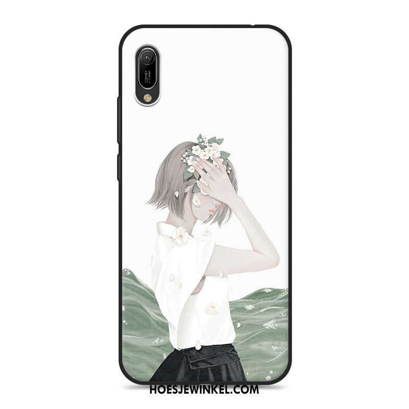 Huawei Y6 2019 Hoesje Mobiele Telefoon Vers Blauw, Huawei Y6 2019 Hoesje Mini Kunst