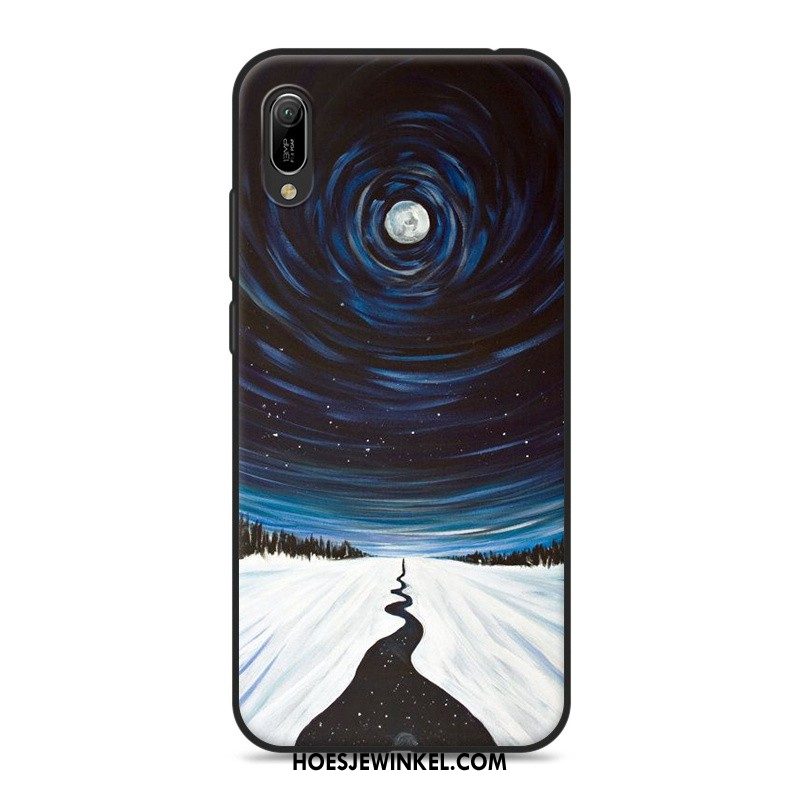 Huawei Y6 2019 Hoesje Mobiele Telefoon Zacht Grijs, Huawei Y6 2019 Hoesje Hoes Spotprent