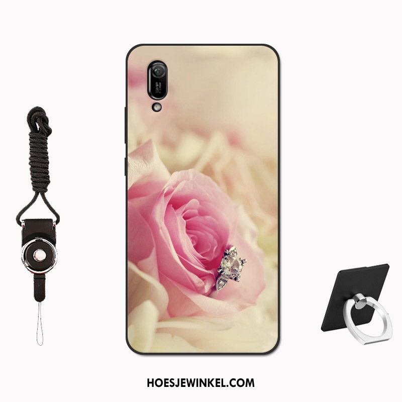 Huawei Y6 2019 Hoesje Mode High End Trendy Merk, Huawei Y6 2019 Hoesje Schrobben Patroon