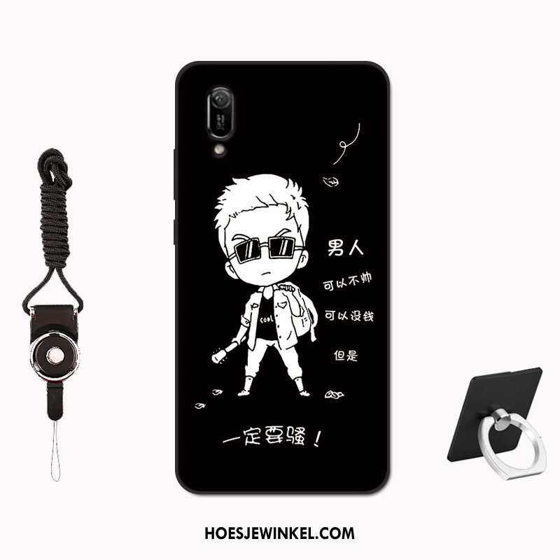 Huawei Y6 2019 Hoesje Mode High End Trendy Merk, Huawei Y6 2019 Hoesje Schrobben Patroon