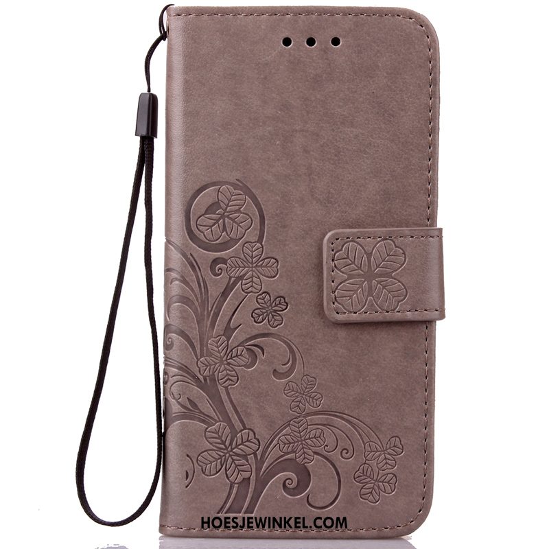 Huawei Y6 2019 Hoesje Patroon Leren Etui Kaart, Huawei Y6 2019 Hoesje Ondersteuning Mobiele Telefoon