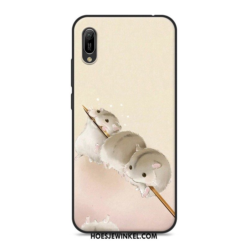 Huawei Y6 2019 Hoesje Spotprent Zacht Siliconen, Huawei Y6 2019 Hoesje Mobiele Telefoon Hoes