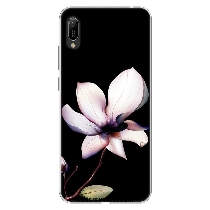 Huawei Y6 2019 Hoesje Wit Spotprent Hoes, Huawei Y6 2019 Hoesje Mobiele Telefoon Zacht