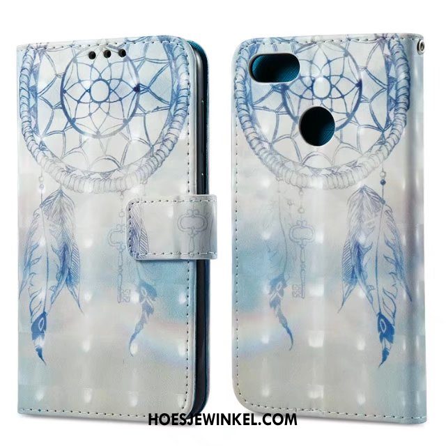 Huawei Y6 Pro 2017 Hoesje Anti-fall Hoes Leren Etui, Huawei Y6 Pro 2017 Hoesje Folio Siliconen