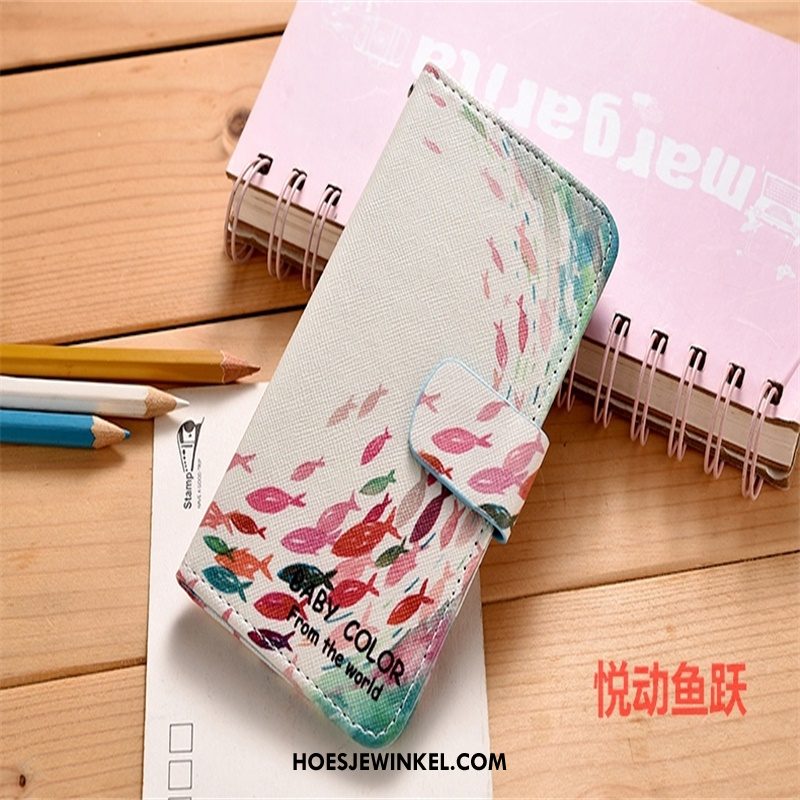 Huawei Y6 Pro 2017 Hoesje Hoes Roze Bescherming, Huawei Y6 Pro 2017 Hoesje Leren Etui Mobiele Telefoon