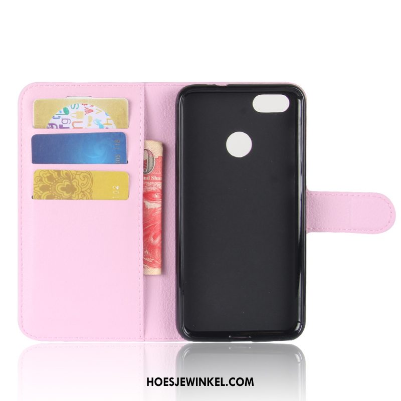 Huawei Y6 Pro 2017 Hoesje Mobiele Telefoon Purper Clamshell, Huawei Y6 Pro 2017 Hoesje Hoes Roze