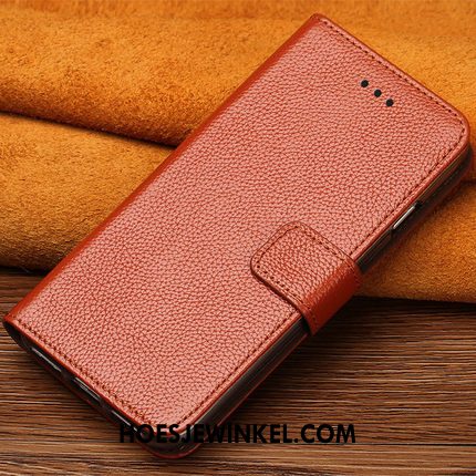 Huawei Y6 Pro 2017 Hoesje Persoonlijk Anti-fall Bescherming, Huawei Y6 Pro 2017 Hoesje Trendy Merk Leren Etui Braun