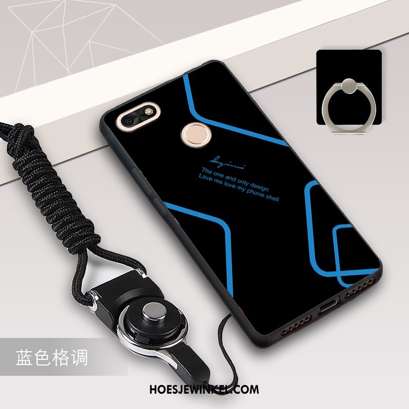 Huawei Y6 Pro 2017 Hoesje Persoonlijk Zacht Zwart, Huawei Y6 Pro 2017 Hoesje Mobiele Telefoon