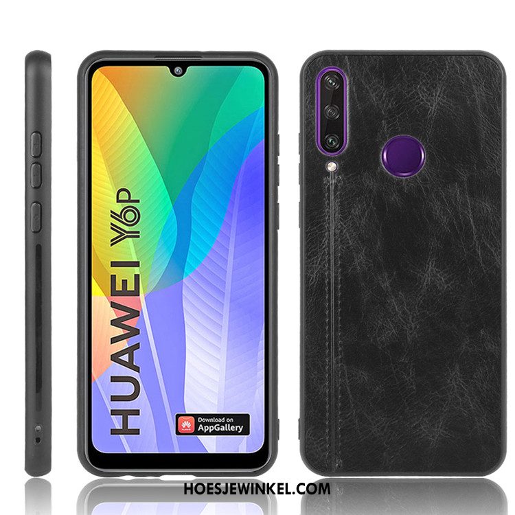 Huawei Y6p Hoesje Mobiele Telefoon Bescherming Leer, Huawei Y6p Hoesje Hoes All Inclusive