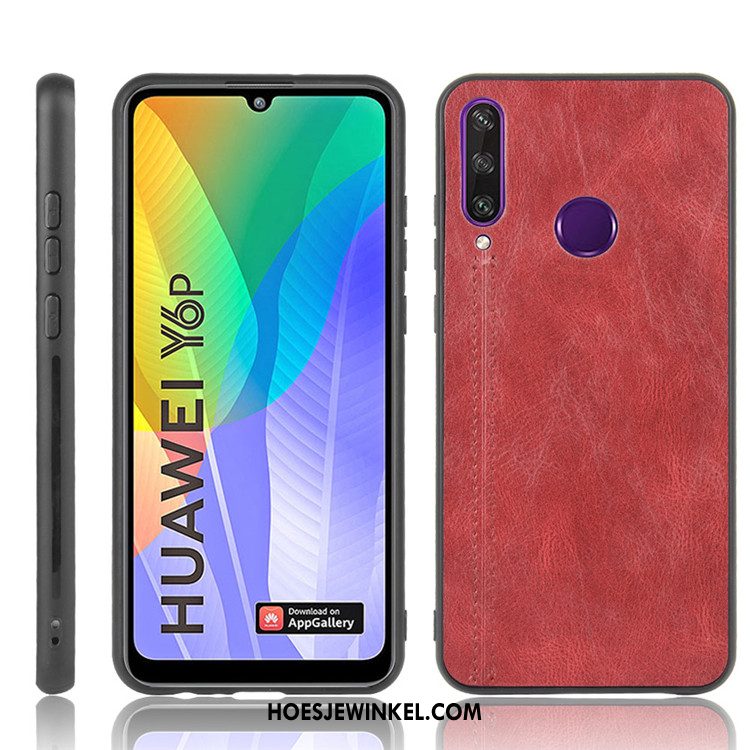 Huawei Y6p Hoesje Mobiele Telefoon Bescherming Leer, Huawei Y6p Hoesje Hoes All Inclusive