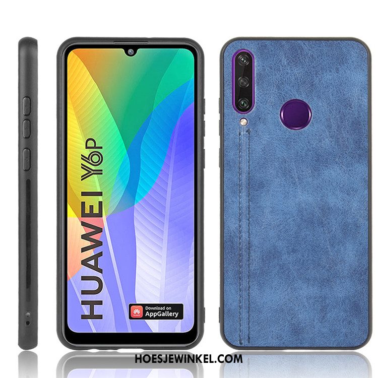 Huawei Y6p Hoesje Mobiele Telefoon Bescherming Leer, Huawei Y6p Hoesje Hoes All Inclusive