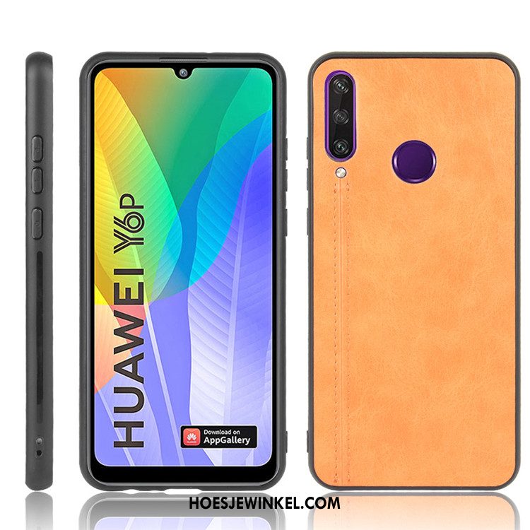 Huawei Y6p Hoesje Mobiele Telefoon Bescherming Leer, Huawei Y6p Hoesje Hoes All Inclusive