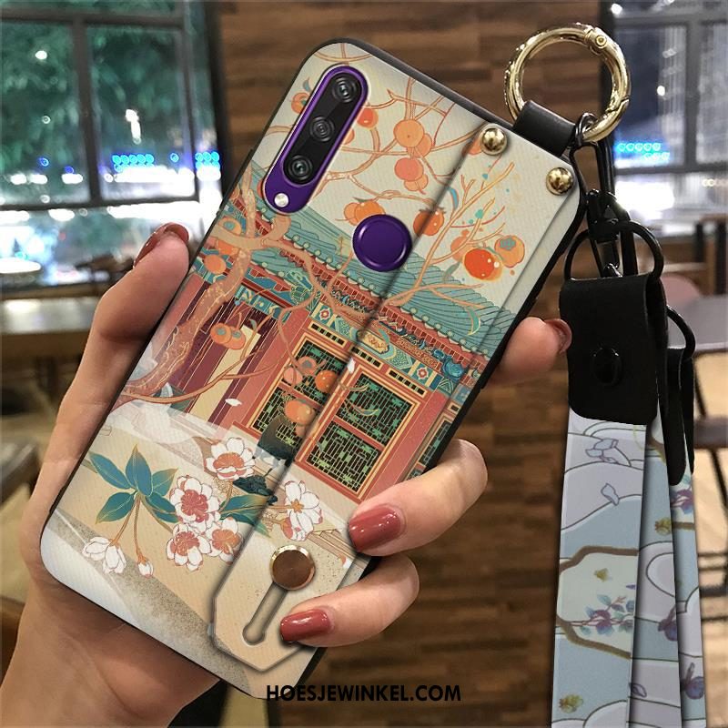 Huawei Y6p Hoesje Vintage Hoes Scheppend, Huawei Y6p Hoesje Mobiele Telefoon Ondersteuning