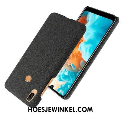 Huawei Y6s Hoesje Hoes Grijs Hard, Huawei Y6s Hoesje Doek Anti-fall