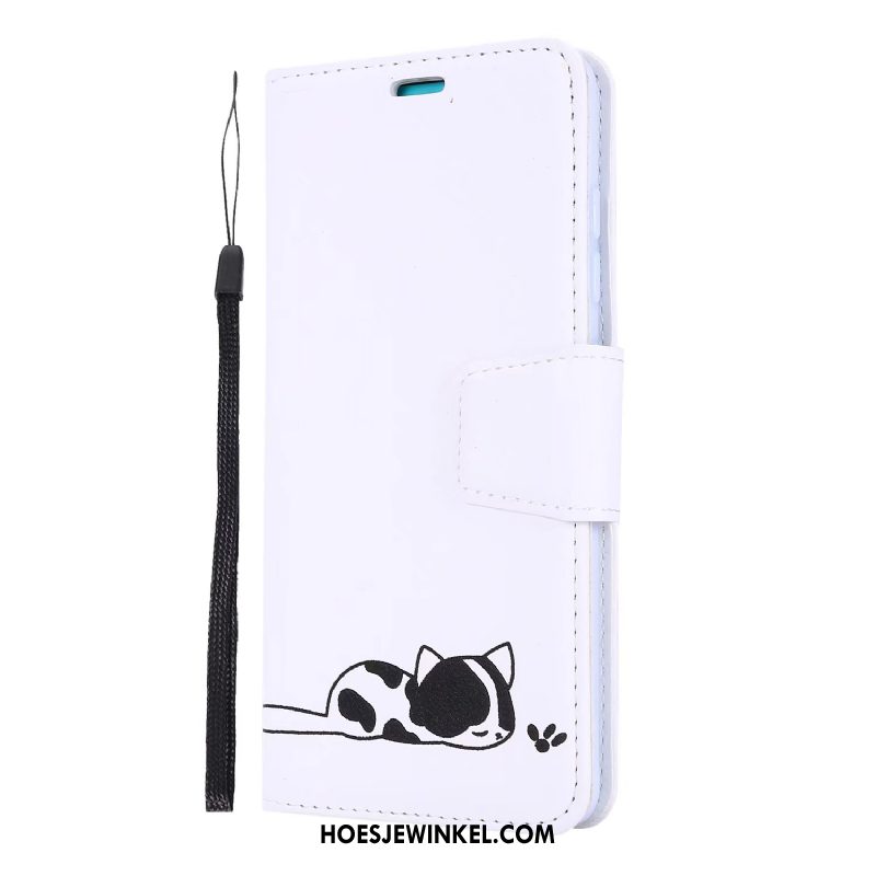 Huawei Y6s Hoesje Portemonnee Rood Vouw, Huawei Y6s Hoesje Folio Mobiele Telefoon