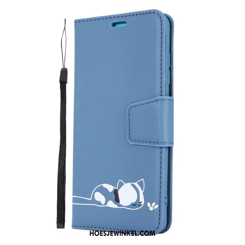 Huawei Y6s Hoesje Portemonnee Rood Vouw, Huawei Y6s Hoesje Folio Mobiele Telefoon