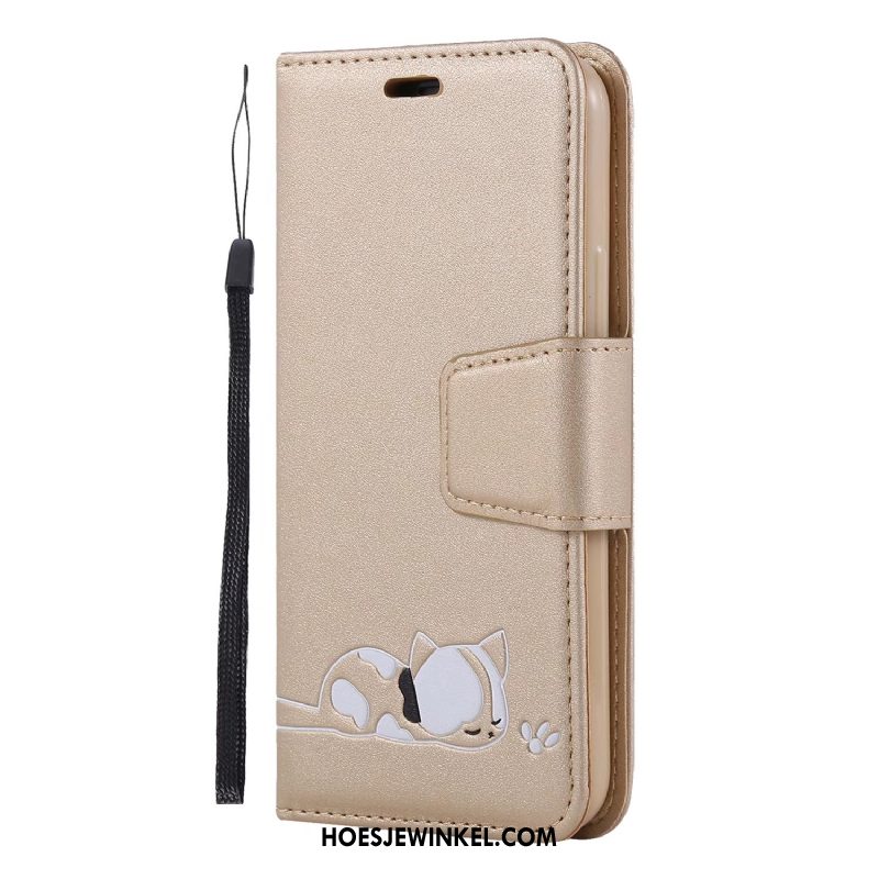 Huawei Y6s Hoesje Portemonnee Rood Vouw, Huawei Y6s Hoesje Folio Mobiele Telefoon